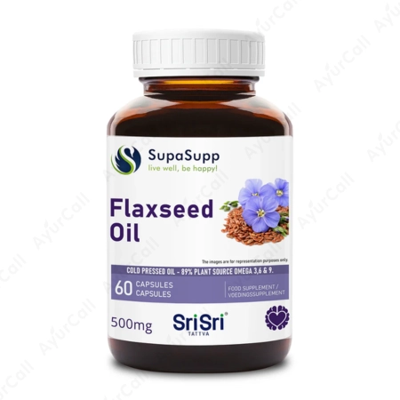 Sri Sri Tattva Flaxseed Oil Capsule (60 Nos)
